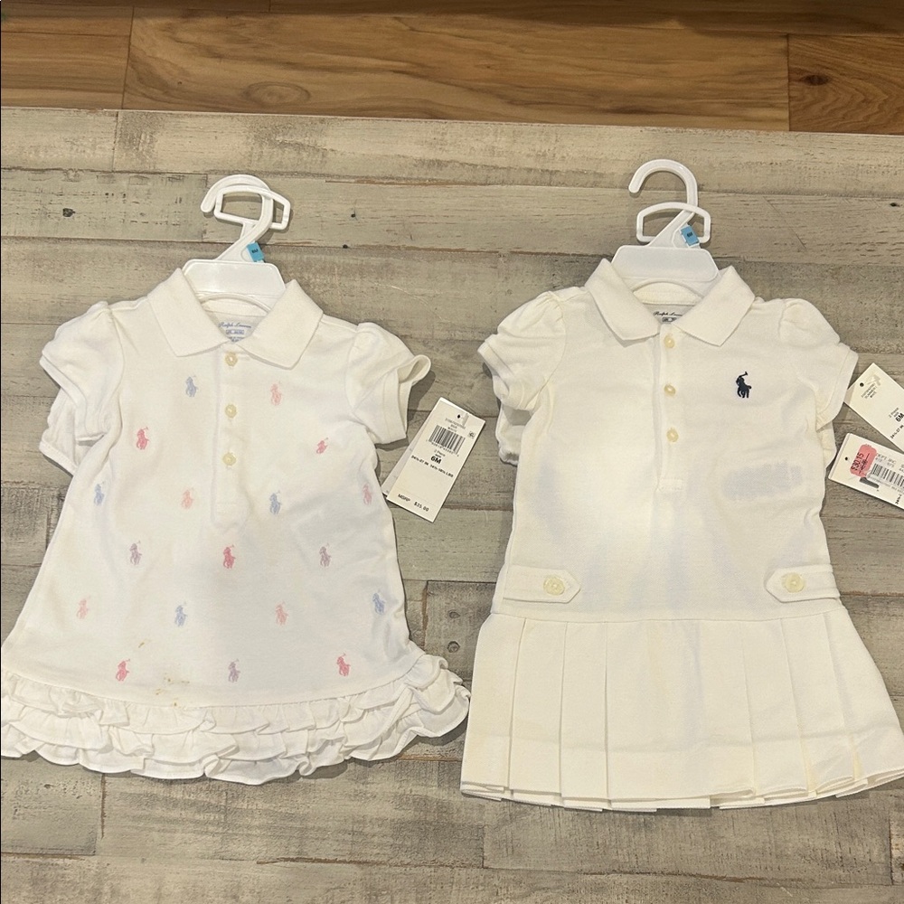 Polo Ralph Lauren bundle- both dresses are 6 months and NWT. See photos